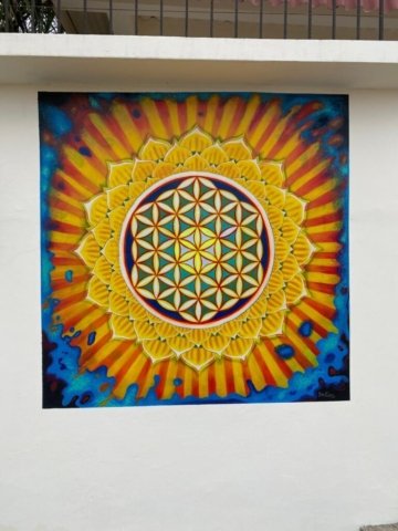 Decorative Detail on front wall from the street PC09012025